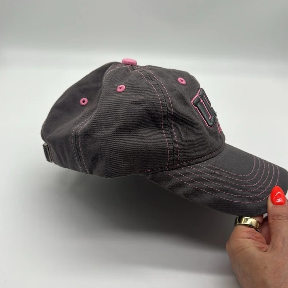 USC Trojans Heritage Girls Adjustable Gray & Pink Baseball Cap Hat One Size